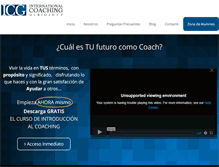 Tablet Screenshot of cursosparacoaching.com